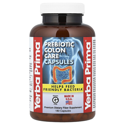 Yerba Prima Prebiotic Colon Care, 180 Capsules