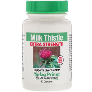 Yerba Prima, Milk Thistle Extra Strength, 50 Capsules