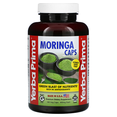 

Yerba Prima Moringa Caps 400 mg 180 Veg Caps