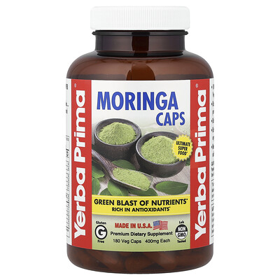 Product Image for Yerba Prima, Moringa Caps, 180 Veg Caps
