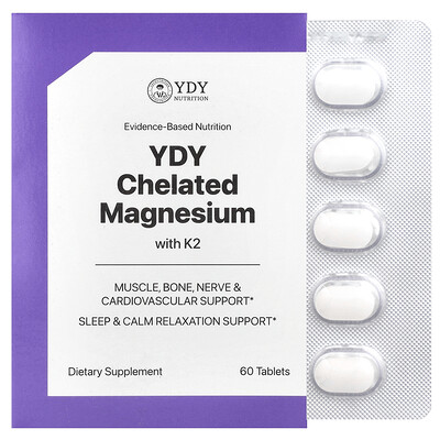 YDY  Chelated Magnesium With K2  60 Tablets