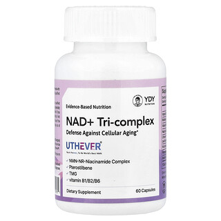 YDY, NAD+ Tri-Complex, 60 Cápsulas