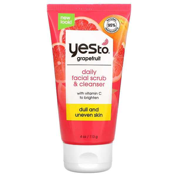 Daily Facial Scrub & Cleanser, Grapefruit,  4 oz (113 g)