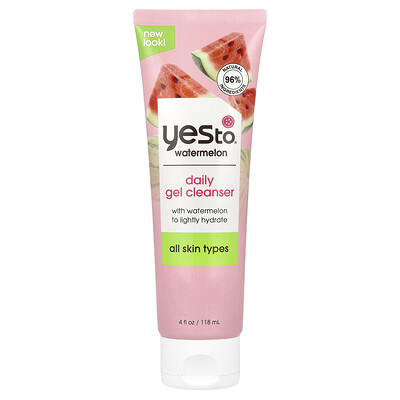 Yes To  Daily Gel Cleanser  Watermelon  4 fl oz (118 ml)