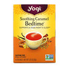Йоги Ти, Bedtime, успокаивающая карамель, без кофеина, 16 чайных пакетиков, 30 г (1,07 унций)