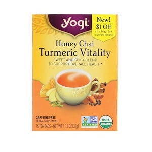 Yogi Tea, Honey Chai, Turmeric Vitality, 16 Tea Bags, 1.12 oz (32 g)