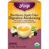 Yogi Tea, Digestive Awakening, Blackberry Apple Cider, Caffeine Free, 16 Tea Bags, 1.02 oz (29 g)