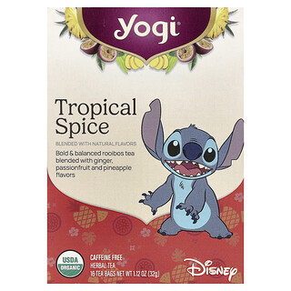 Yogi Tea, Tisana, spezie tropicali, senza caffeina, 16 bustine di tè, 32 g