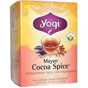 Отзывы о Йоги Ти, Mayan Cocoa Spice, 16 Tea Bags, 1.27 oz (36 g)