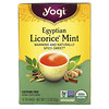 Yogi Tea, Egyptian Licorice Mint, Caffeine Free, 16 Tea Bags, 1.12 oz (32 g)