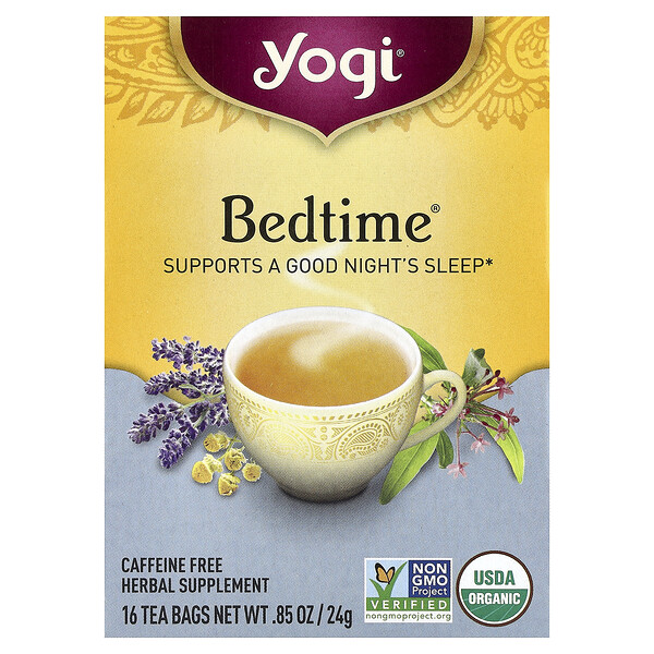 Yogi Tea Bedtime®, Caffeine Free, 16 Tea Bags, 0.85 oz (24 g)