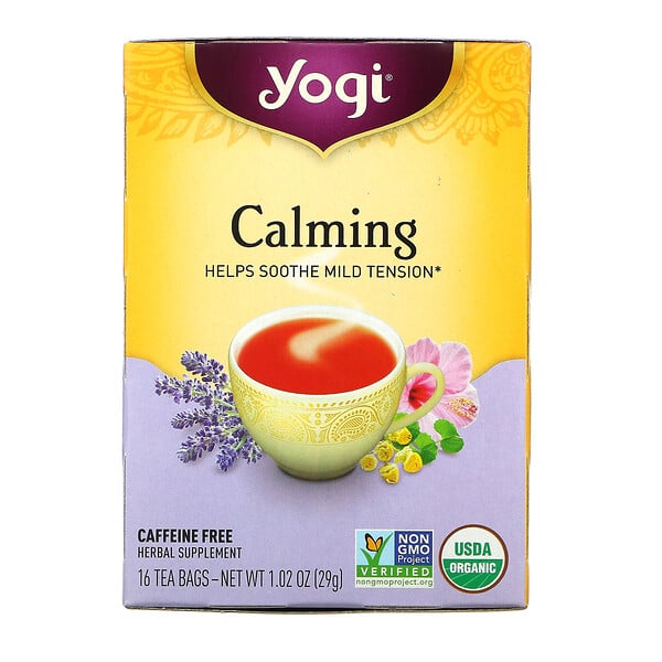 Yogi Tea‏, شاي التهدئة والاسترخاء، خالٍ من الكافيين، 16 كيس شاي، 1.02 أونصة (29 جم)