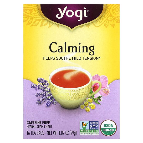 Yogi Tea‏, Organic, Calming, Caffeine Free, 16 Tea Bags, 1.02 oz (29 g)
