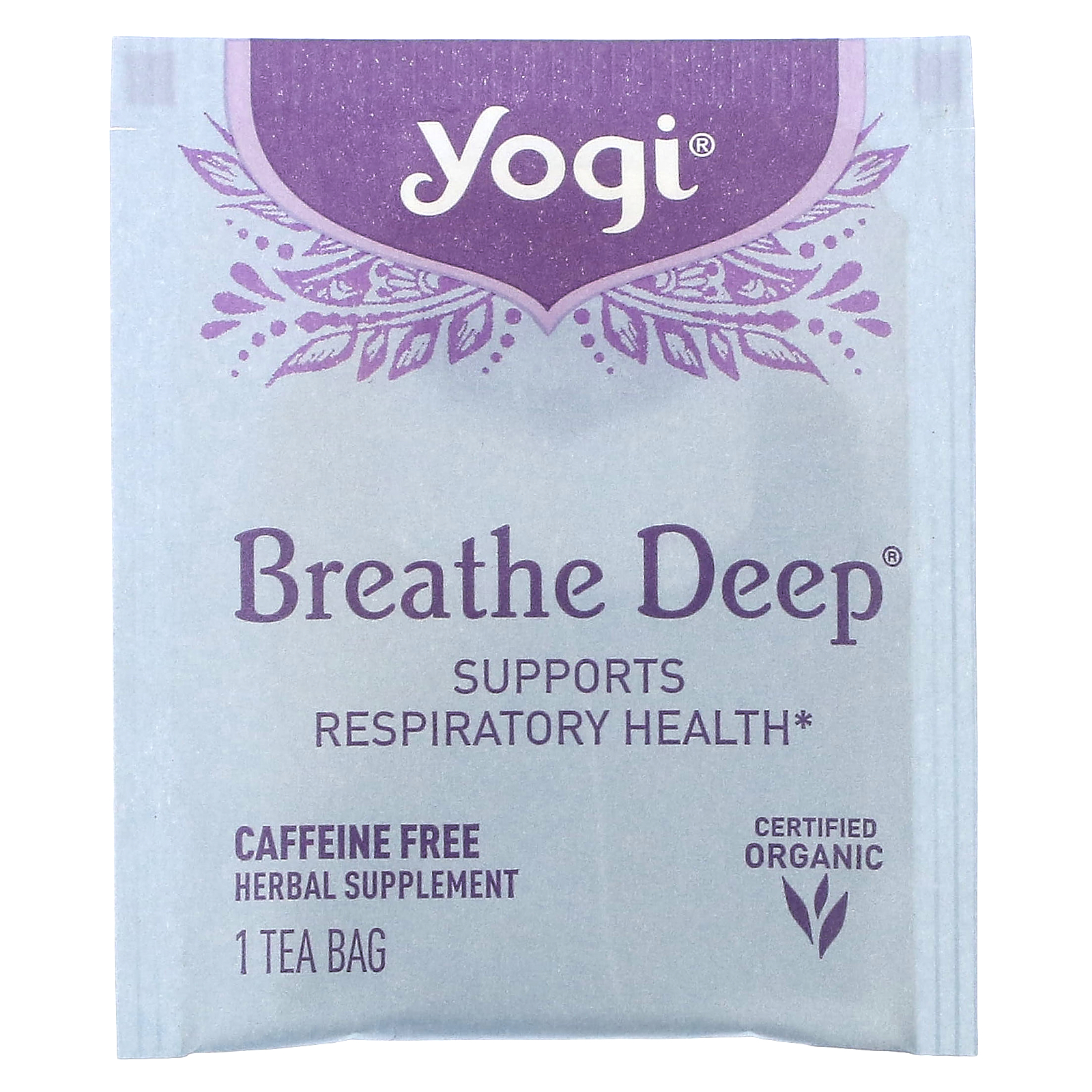 Yogi Tea, Breathe Deep, Caffeine Free, 16 Tea Bags, 1.12 oz (32 g)