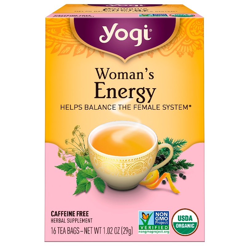 Yogi Tea, Woman's Energy, sin cafeína 16 bolsitas de té, 1.02 oz (29 g
