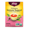 Йоги Ти, Immune Support с эхинацеей, без кофеина, 16 чайных пакетиков, 24 г (85 унций)
