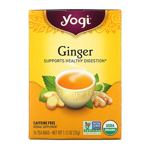 Отзывы о Йоги Ти, Organic Ginger, 16 Tea Bags, 1.12 oz (32 g)