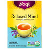 Yogi Tea, Organic Relaxed Mind, Caffeine Free, 16 Tea Bags, 1.12 oz (32 g)