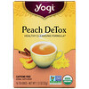 Yogi Tea, Peach DeTox, Caffeine Free, 16 Tea Bags, 1.12 oz (32 g)