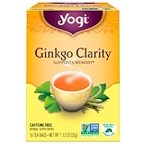 Yogi Tea, Ginkgo Clarity без кофеина, 16 чайных пакетиков, 1.12 унций (32 г) отзывы