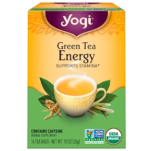 Отзывы о Йоги Ти, Organic, Green Tea Energy, 16 Tea Bags, .92 oz (26 g)