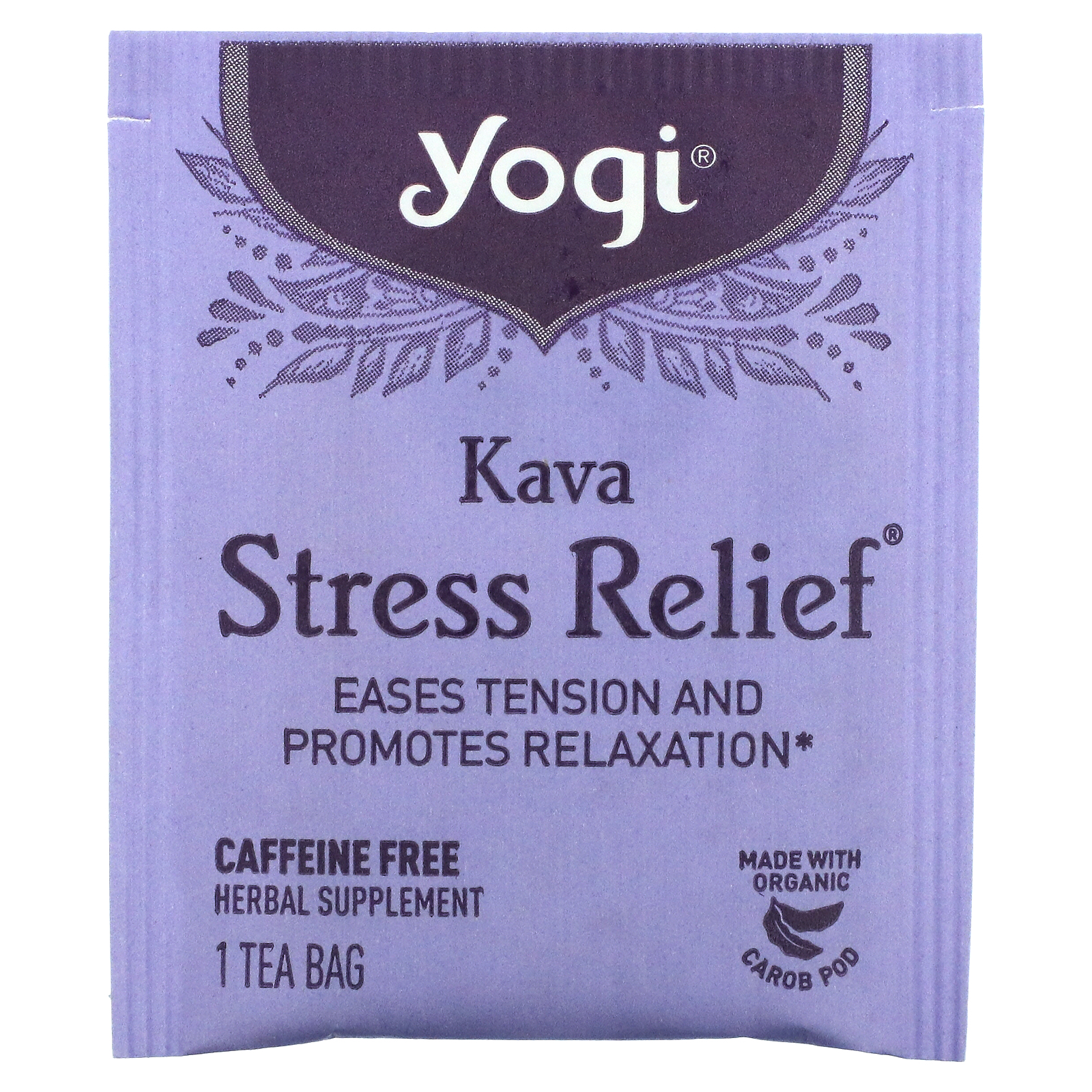 Yogi Tea Kava Stress Relief カヴァストレスリリーフ カフェインフリー ティーバッグ16袋 36g 1 27 オンス