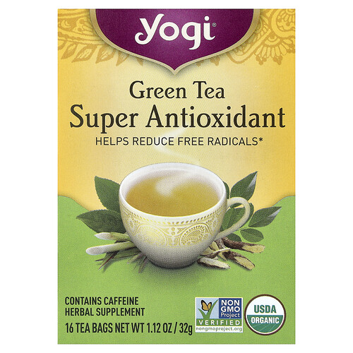 Yogi Tea, Green Tea Super Antioxidant, 16 Tea Bags, 1.12 oz (32 g)