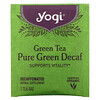 Yogi Tea, ชาเขียวบริสุทธิ์ไร้คาเฟอีน บรรจุ 16 ถุงชา ขนาด 1.09 ออนซ์ (31 ก.)