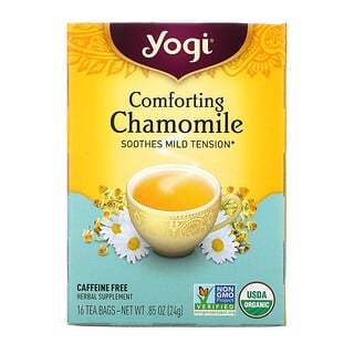 Yogi Tea, コンフォーティングカモミール、カフェインフリー、ティーバッグ16個入り、24g（85オンス）