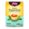 Yogi Tea(ヨギティー), ピュアペパーミント、カフェインフリー、ティーバッグ16袋、24g（85オンス）