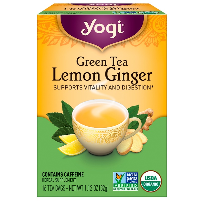 Yogi Tea Organic Green Tea Lemon Ginger 16 Tea Bags 112 Oz 32 G Iherb 0238