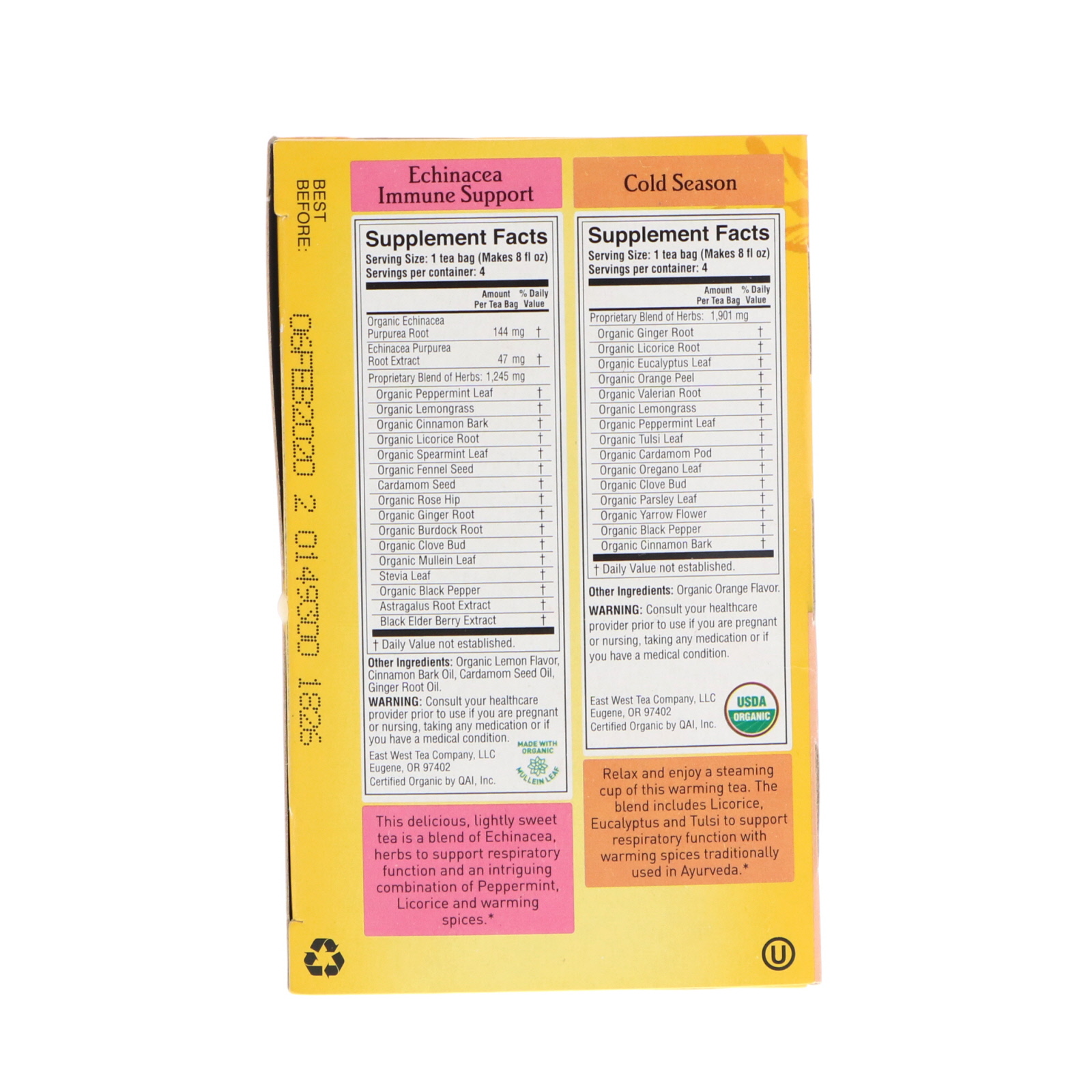 Yogi Tea Cold Season Sampler 16 Bags 1 09 Oz 31 G Iherb Click To Zoom