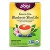 Йоги Ти, Slim Life, зеленый чай  с черникой, 16 чайных пакетиков, 32 г (1,12 унции)
