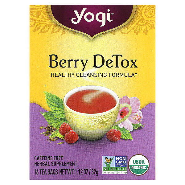Yogi Tea‏, Berry DeTox, Caffeine Free, 16 Tea Bags, 1.12 oz (32 g)