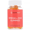 GummYum!, Gomitas con omega + DHA, sabores naturales surtidos, 60 gomitas