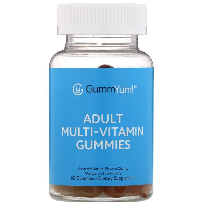 GummYum!, Adult MultiVitamin Gummies, Assorted Natural Flavors, 60