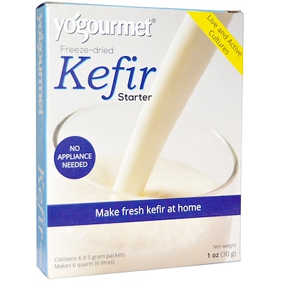 

Yogourmet Закваска для кефира, сублимированная, 6 пакетиков, по 5 г в каждом