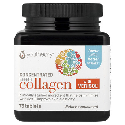 Product Image for Youtheory, Concentrated Effect Collagen with Verisol , 75 Tablets