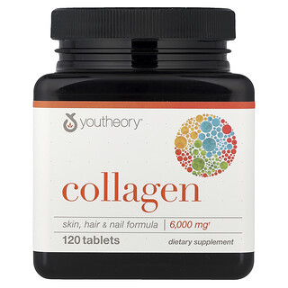 Youtheory, Colágeno, 120 comprimidos