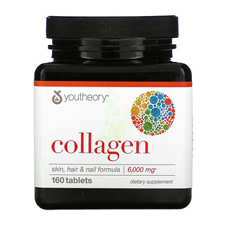 Youtheory, Collagène, 1000 mg, 160 comprimés