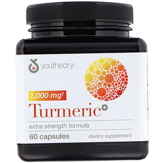 Youtheory, Kurkuma, Extra-starke Formel, 500 mg, 60 Kapseln