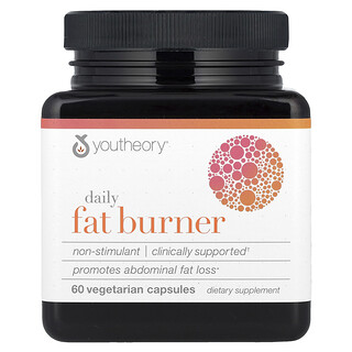 Youtheory, Daily Fat Burner, 60 Vegetarian Capsules
