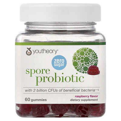 Product Image for Youtheory, Spore Probiotic Gummies, Raspberry, 60 Gummies