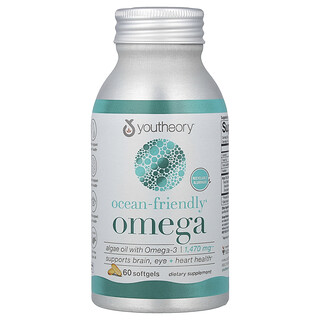 Youtheory, Ocean-Friendly Omega, Omega-3-Fischöl, 60 Weichkapseln (735 mg pro Weichkapsel)