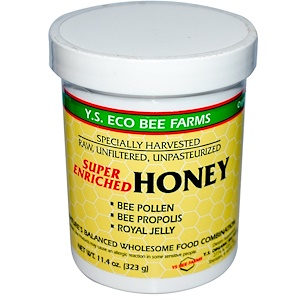 Отзывы о ЙС Эко Би Фармс, Super Enriched Honey, 11.4 oz (323 g)