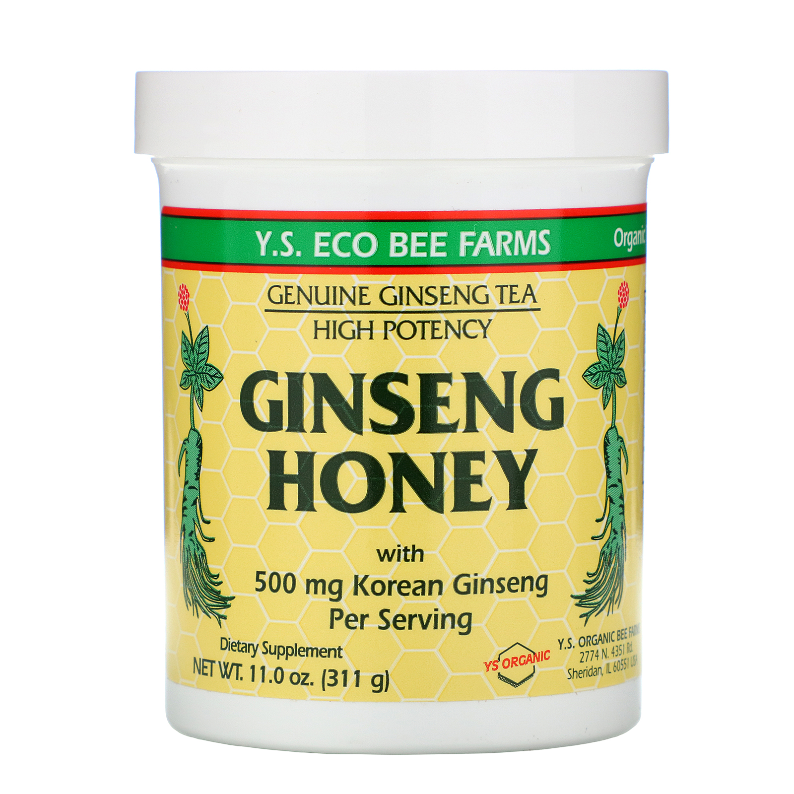 感謝価格 10％OFF Y.S. Eco Bee Farms ジンセン オンス 311 ハニー g 11.0