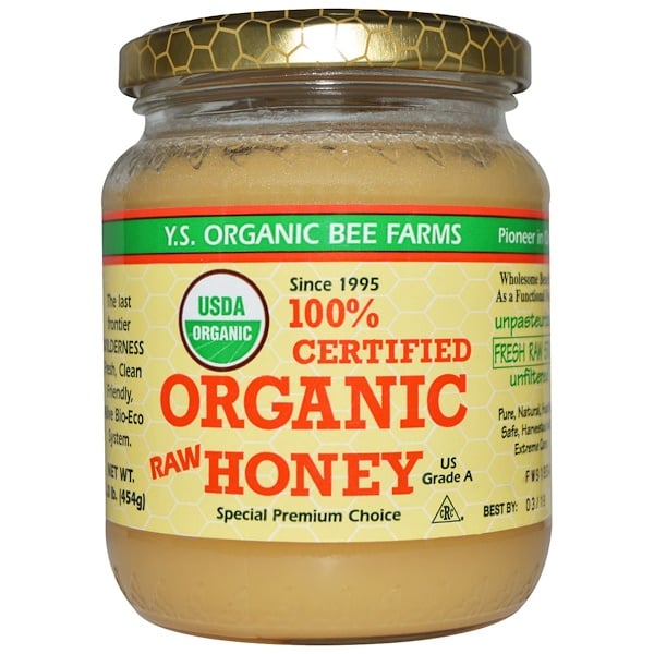Y.S. Eco Bee Farms, 100％認定オーガニックローハニー、454 g