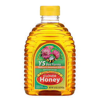 Y.S. Eco Bee Farms, Чистый клеверный мед премиального качества, 907 г