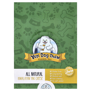 Yeti Dog Chew, ヒマラヤ産ヤクチーズ、犬用、XLサイズ、3ポンド