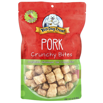 Yeti Dog Chew, Pork Crunchy Bites, 4 oz (110 g)
